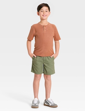 Playera Cat & Jack manga corta para niño