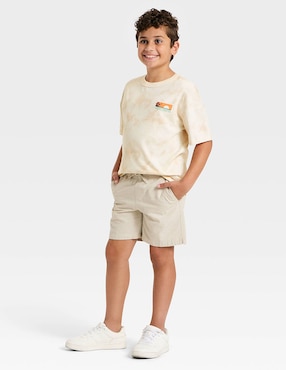 Playera Cat & Jack manga corta para niño