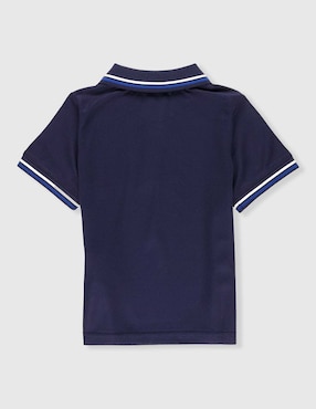 Playera tipo polo Real Madrid de algodón para niño