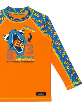 Wetshirt Sunskin estampado gráfico para niño