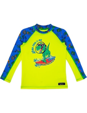 Wetshirt Sunskin estampado gráfico para niño