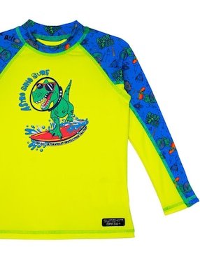 Wetshirt Sunskin estampado gráfico para niño
