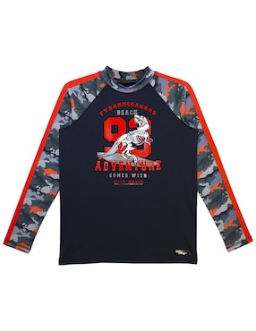 Wetshirt Sunskin estampado camuflaje para niño