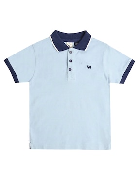 Playera tipo polo Ferrioni Karang de algodón para niño