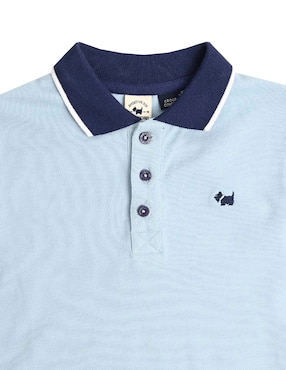 Playera tipo polo Ferrioni Karang de algodón para niño