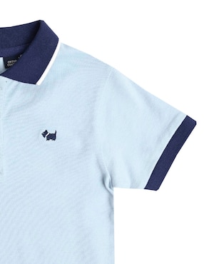 Playera tipo polo Ferrioni Karang de algodón para niño