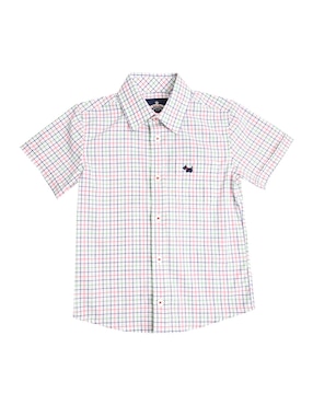 Camisa casual Ferrioni Baltz de algodón manga corta para niño