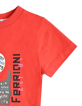 Playera Ferrioni Bong manga regular para niño