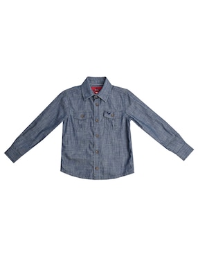 Camisa casual Ferrioni Bikto de algodón manga larga para niño