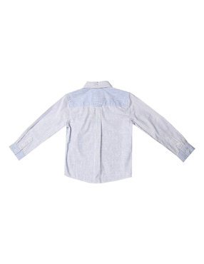 Camisa casual Ferrioni Yeni de algodón manga larga para niño