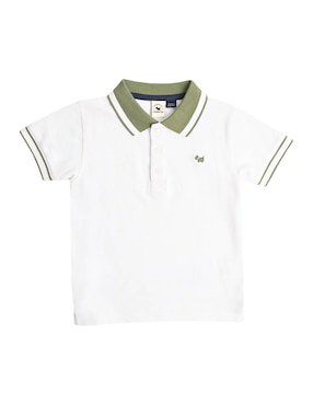 Playera tipo polo Ferrioni Temara de algodón para niño
