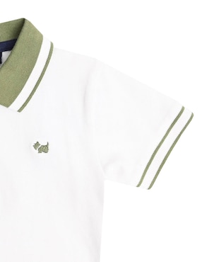 Playera tipo polo Ferrioni Temara de algodón para niño