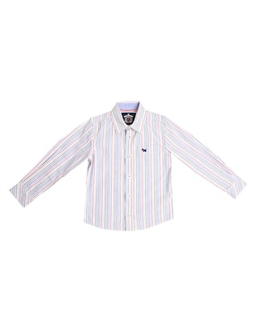 Camisa casual Ferrioni Cibo de algodón manga larga para niño