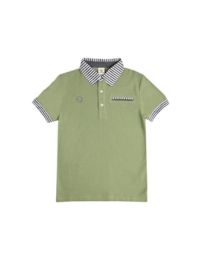 Playera tipo polo Ferrioni Sunita de algodón para niño