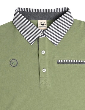Playera tipo polo Ferrioni Sunita de algodón para niño