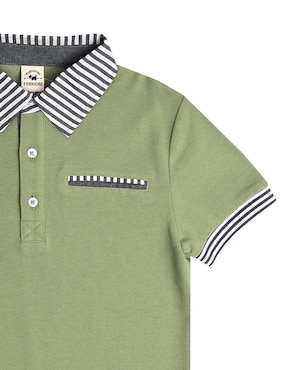 Playera tipo polo Ferrioni Sunita de algodón para niño