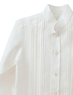 Guayabera manga larga Ixchel para niño