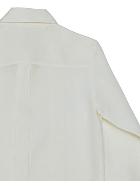 Camisa ceremonia Ixchel de lino manga larga para niño