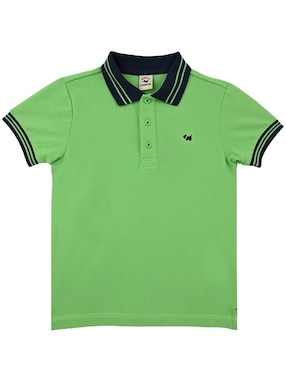Playera tipo polo Ferrioni Selb de algodón para niño