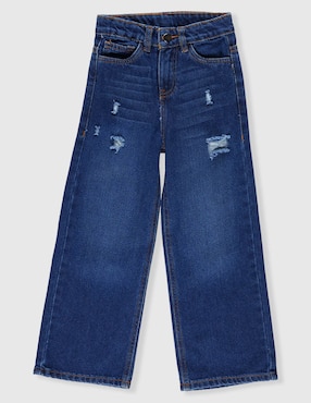 Jeans amplio Piquenique desgastado para niño