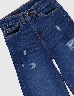 Jeans amplio Piquenique desgastado para niño