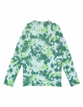 Wetshirt Minecraft estampado macroprint para niño