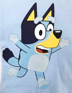 Playera Bluey Bluey manga corta para niño