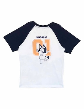 Playera Bluey Bluey y Bingo manga corta para niño