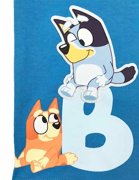 Playera Bluey Bluey manga corta para niño