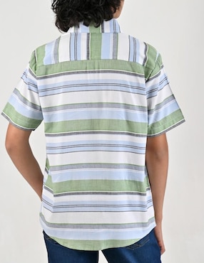Camisa casual Yale de algodón manga corta para niño