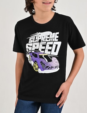 Playera Yale manga corta para niño