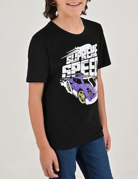 Playera Yale manga corta para niño