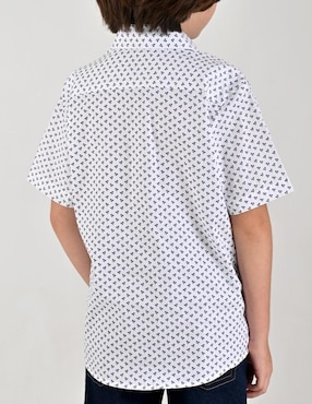 Camisa casual Yale de algodón manga corta para niño