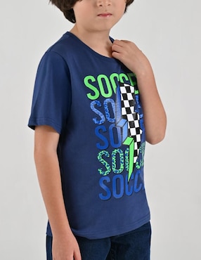 Playera Yale manga corta para niño