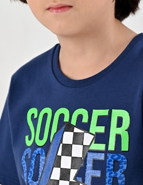 Playera Yale manga corta para niño