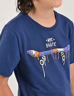Playera Yale manga corta para niño
