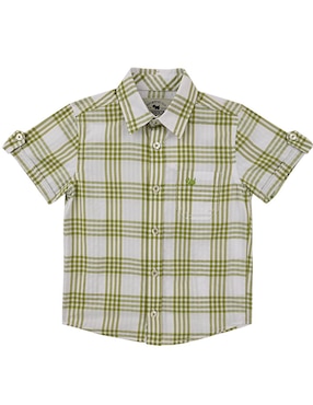 Camisa casual Ferrioni Amun de algodón manga corta para niño