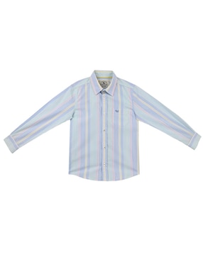 Camisa casual Ferrioni Maiko de algodón manga larga para niño