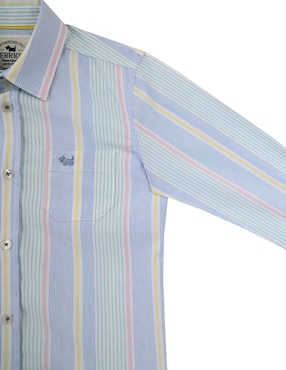 Camisa casual Ferrioni Maiko de algodón manga larga para niño