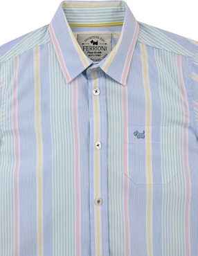 Camisa casual Ferrioni Maiko de algodón manga larga para niño
