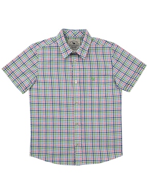 Camisa casual Ferrioni Kerwin de algodón manga corta para niño