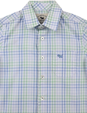 Camisa casual Ferrioni Hede de algodón manga corta para niño