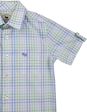 Camisa casual Ferrioni Hede de algodón manga corta para niño
