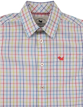 Camisa casual Ferrioni Bande de algodón manga larga para niño