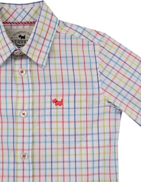 Camisa casual Ferrioni Bande de algodón manga larga para niño