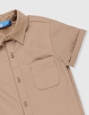 Camisa casual Piquenique manga corta para niño