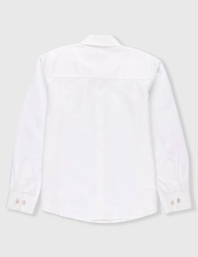 Camisa de vestir ÁBITO de algodón manga larga para niño