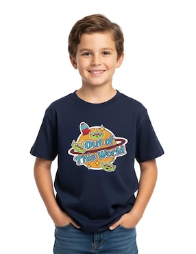 Playera Toy Story manga corta para niño