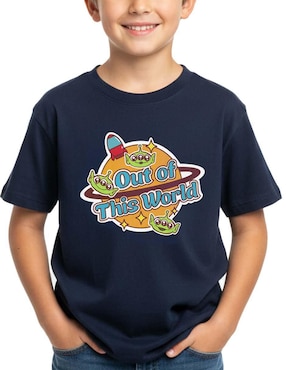 Playera Toy Story manga corta para niño