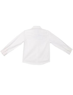 Camisa casual Ferrioni Bruno de algodón manga larga para niño